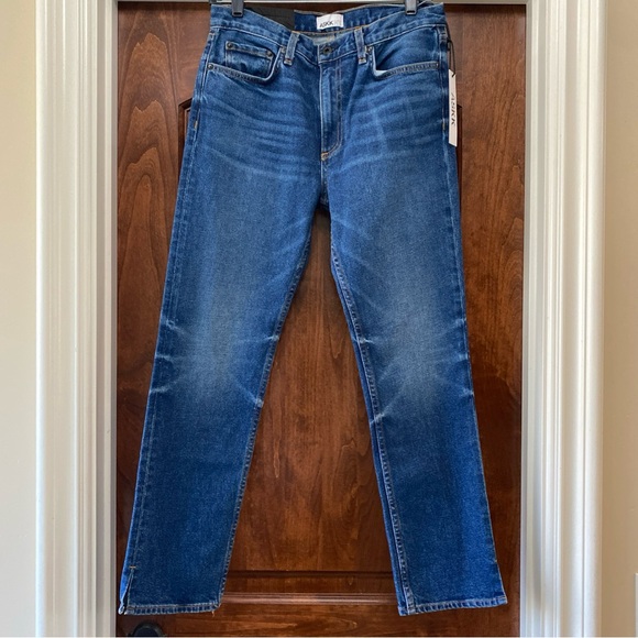 ASKK NY Mid Rise Straight with side slit hem Jeans In Resin Sz 27 NWT MSRP $210 - Picture 6 of 11